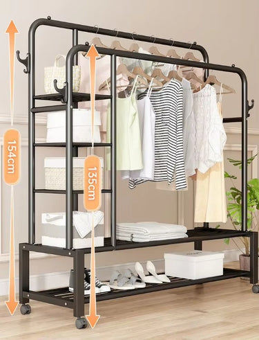 Bedroom Folding Hanging Clothes Rack